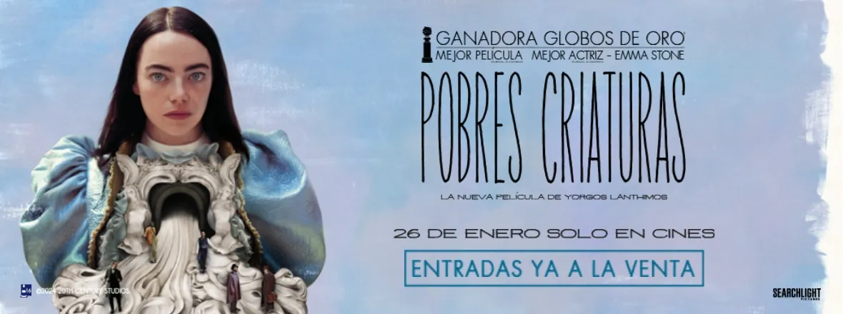 Película destacada Pobres criaturas en Cines Tamberlick Plaza Elíptica de Vigo
